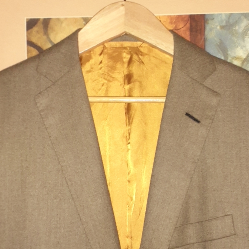Oxxford sport coat 41R Oatmeal 2 button